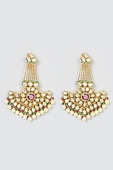Gold Finish Kundan Polki Pasa