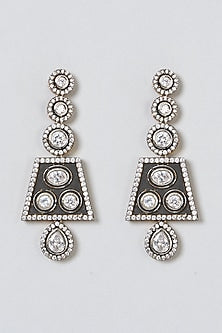 Black Rhodium Finish Cz Stone Necklace Set