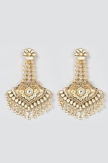 Gold Finish Kundan Polki Pasa