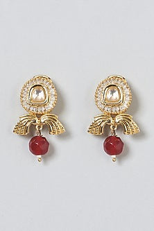 Gold Finish Kundan Polki Choker Necklace Set