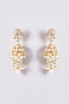 Gold Plated Kundan Polki Necklace Set