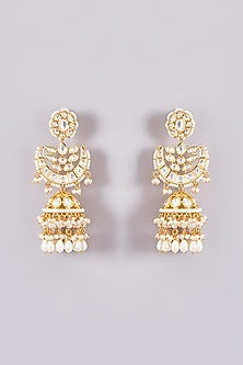 Gold Plated Kundan Polki Necklace Set