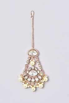 Gold Plated Kundan Polki Necklace Set