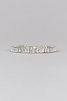White Finish Diamond Bracelet