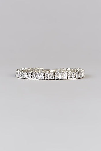 White Finish Diamond Bracelet
