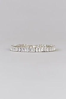 White Finish Diamond Bracelet