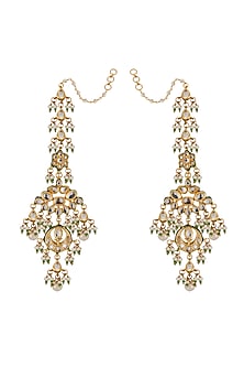 Gold Plated Kundan Polki & Jadau Necklace Set