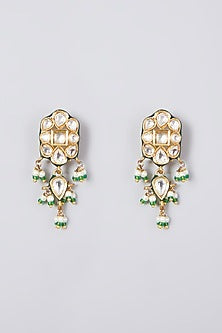 Gold Plated Pearl & Kundan Polki Choker Necklace Set
