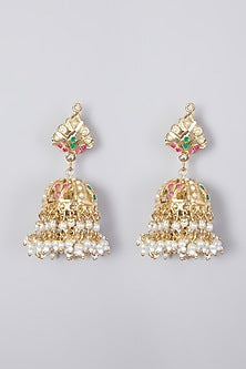 Gold Plated Kundan Polki Choker Necklace Set