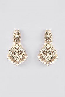 Gold Plated Jadau & Pearl Necklace Set