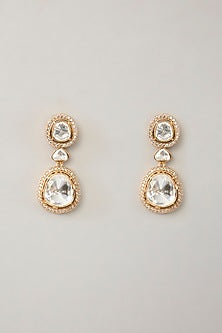 Gold Finish Moissanite Layered Long Necklace Set