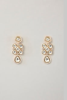 Gold Finish Moissanite Choker Necklace Set