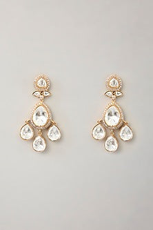 Gold Finish Moissanite Necklace Set