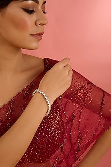 White Finish Diamond Bracelet