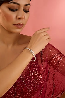 White Finish Diamond Bracelet