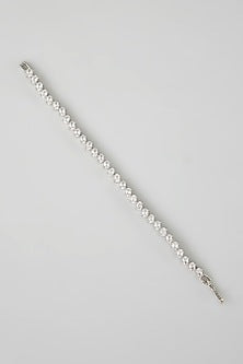 White Finish Diamond Bracelet