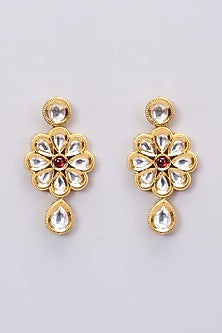 Gold Plated Kundan Polki Necklace Set