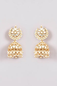 Gold Plated Kundan Polki Choker Necklace Set