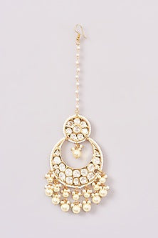 Gold Finish Kundan Polki Choker Necklace Set