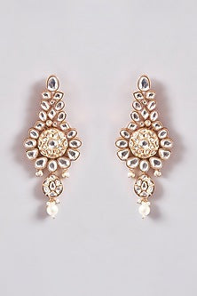 Gold Plated Kundan Polki Necklace Set