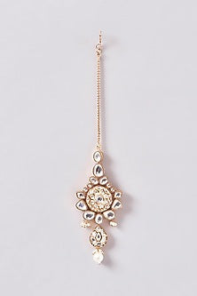 Gold Plated Kundan Polki Necklace Set