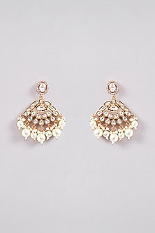 Gold Plated Kundan Polki Necklace Set
