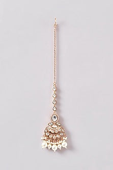 Gold Plated Kundan Polki Necklace Set