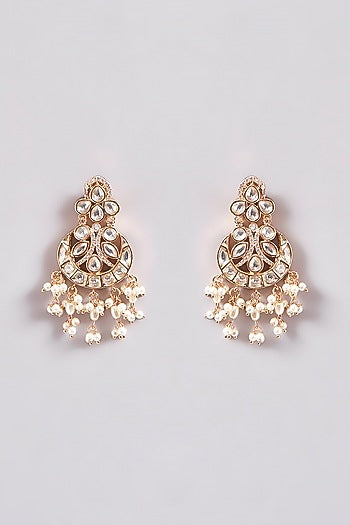 Gold Plated Kundan Polki Necklace Set