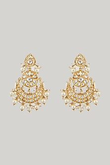 Gold Plated Kundan Polki Necklace Set