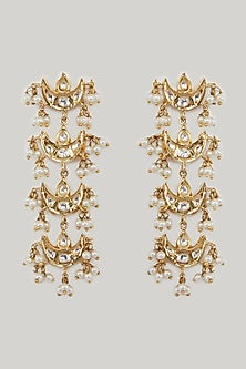 Gold Plated Kundan Polki Necklace Set