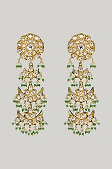Gold Plated Bridal Kundan Polki Choker Necklace Set