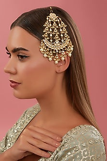 Gold Plated Kundan Polki Pasa
