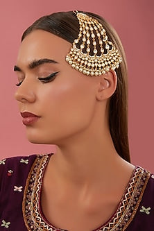 Gold Plated Kundan Polki Pasa