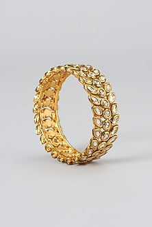 Gold Plated Kundan Polki Kada