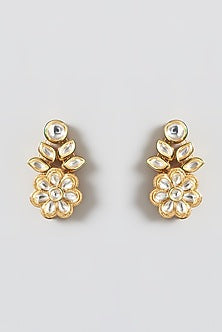 Gold Plated Kundan Polki Necklace Set