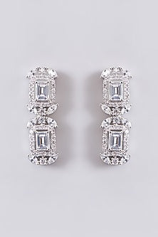 White Finish Zircon Necklace Set