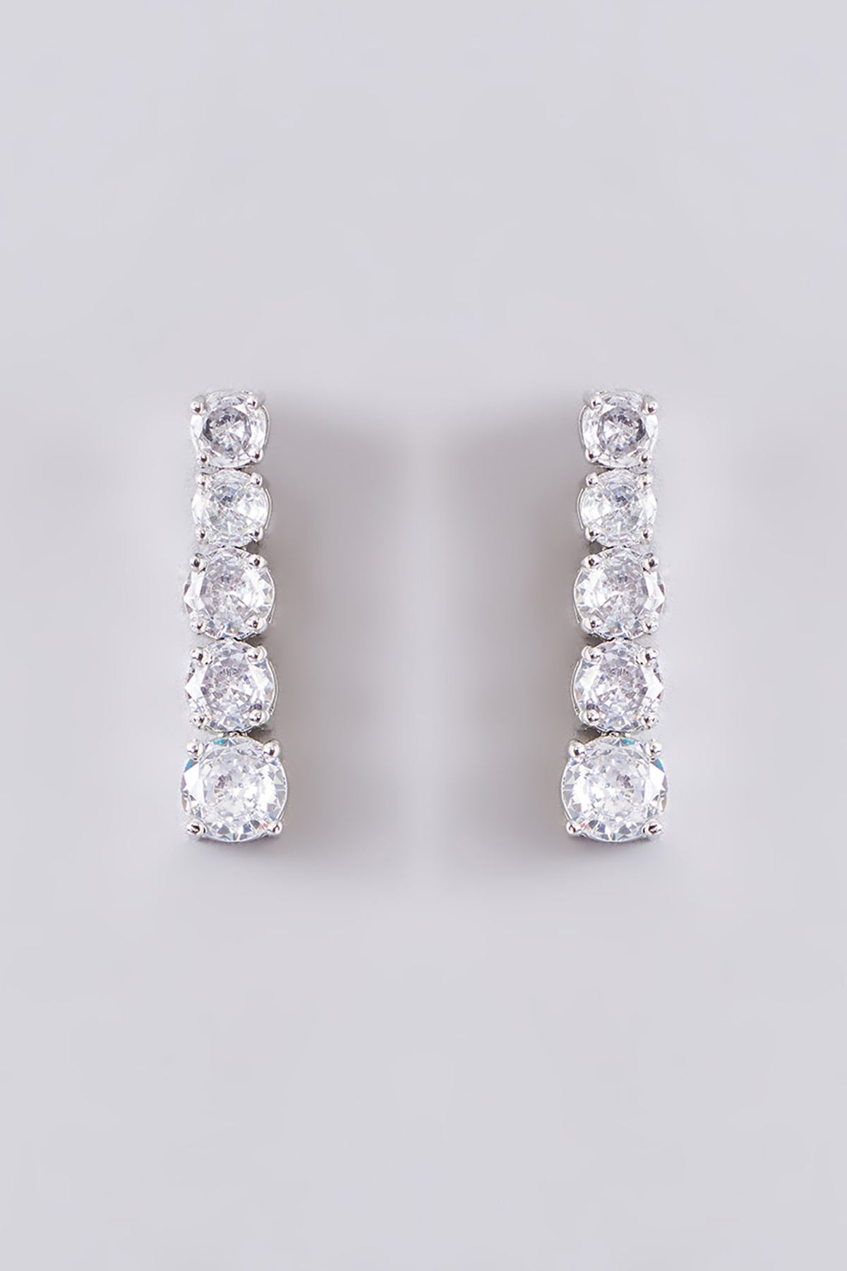 White Finish Zircon Necklace Set