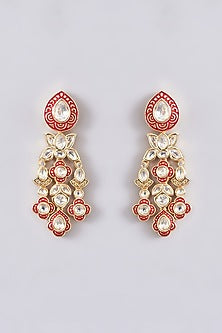Gold Plated Kundan Polki & Pearl Choker Necklace Set