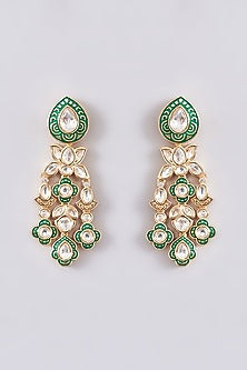 Gold Plated Kundan Polki & Pearl Choker Necklace Set