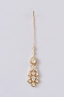 Gold Plated Kundan Polki & Pearl Choker Necklace Set
