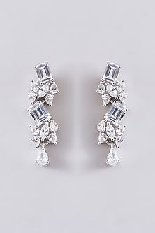 White Finish Zircon Necklace Set
