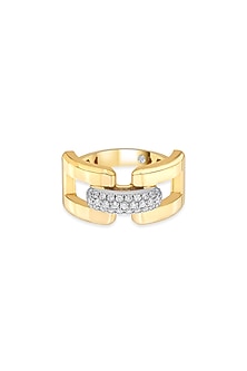 18kt Matte Rose Gold Finish Diamond Ring