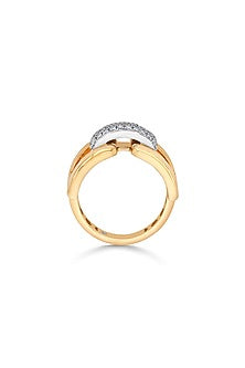 18kt Matte Rose Gold Finish Diamond Ring
