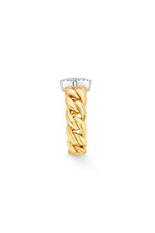18kt Gold Finish Oval Diamond Ring
