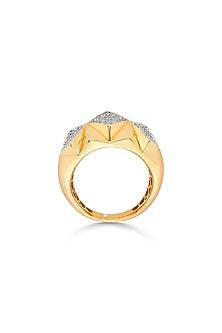 18kt Matte Rose Gold Finish Diamond Ring
