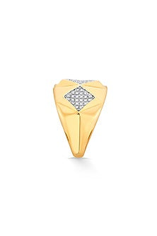 18kt Matte Rose Gold Finish Diamond Ring