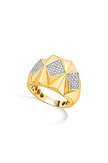 18kt Matte Rose Gold Finish Diamond Ring