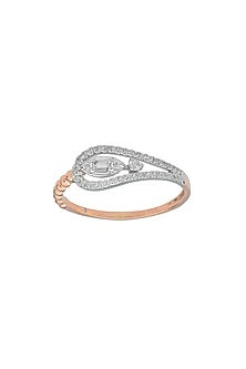 14kt Rose Gold Finish Diamond Boujee Ring
