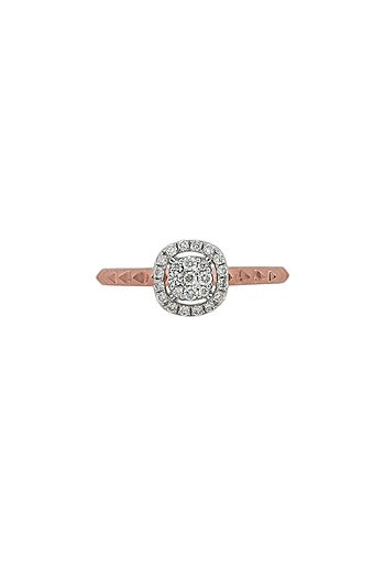 18kt Rose Gold Finish Diamond Soiree Ring
