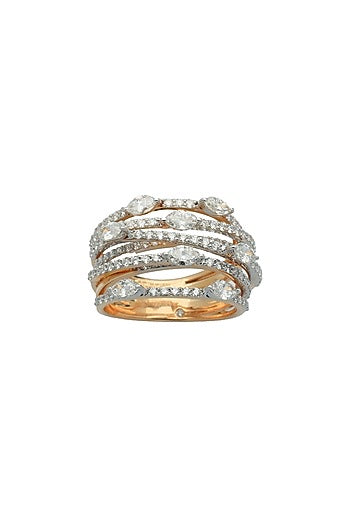 18kt Gold Finish Diamond Ring